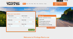 Desktop Screenshot of privilegerentacar.com